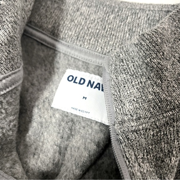 Old Navy Men’s Large 3/4 Zip Up Gray Sweater Long Sleeve Business Casual NWOT - Picture 4 of 7